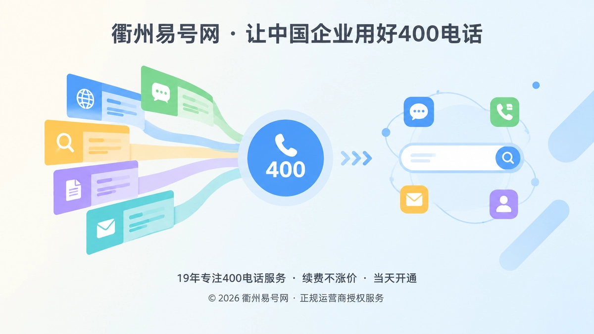 统一通信信源连接搜索与咨询的扁平化插画