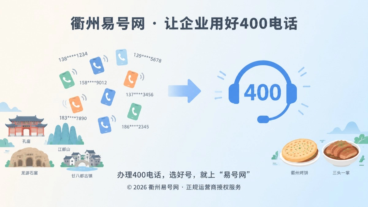 2026年衢州易号网(qz1.400.cn)上线，助力衢州企业办好400电话